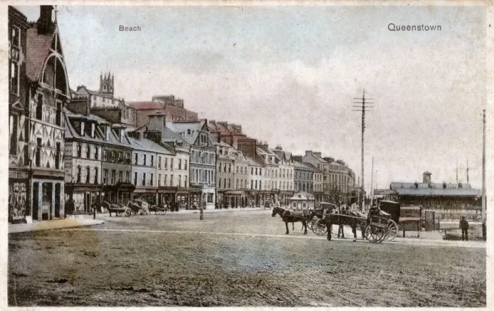 Framed Print : Beachside area, Queenstown (now Cobh), Ireland Framed Print : Beachside area, Queenstown (now Cobh), Ireland