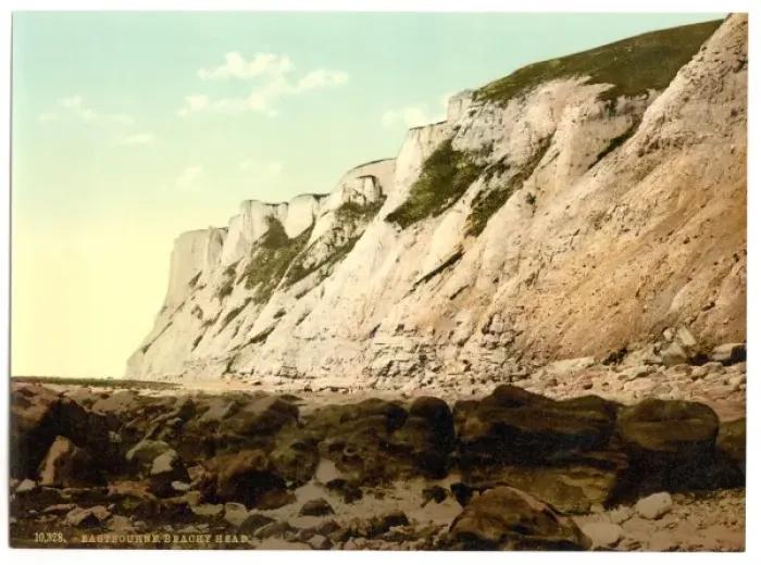 Framed Print : Beachy Head from below, Eastbourne, England Framed Print : Beachy Head from below, Eastbourne, England