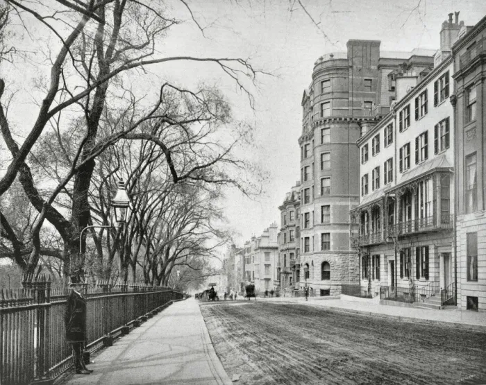 Framed Print : Beacon Street, Boston, USA