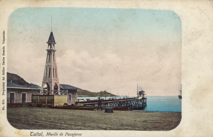 Framed Print : Beacon tower at Taltal, Antofagasta, Chile, South America
