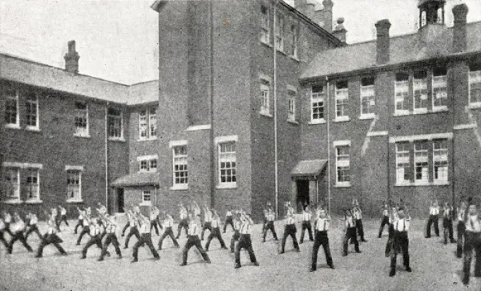 Framed Print : Beacon Truant Industrial School, Lichfield - Drill