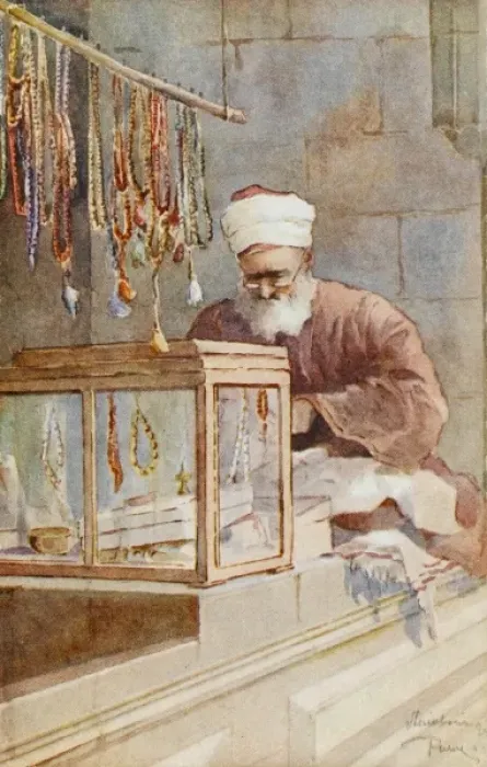 Framed Print : Bead Seller, Constantinople Framed Print : Bead Seller, Constantinople