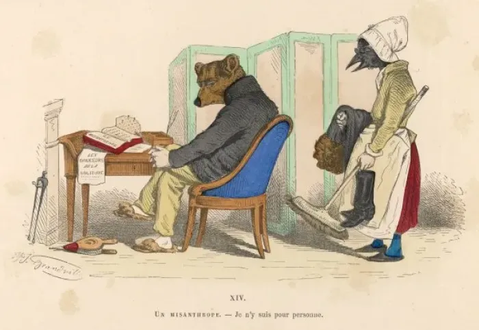 Framed Print : Bear at Desk Framed Print : Bear at Desk