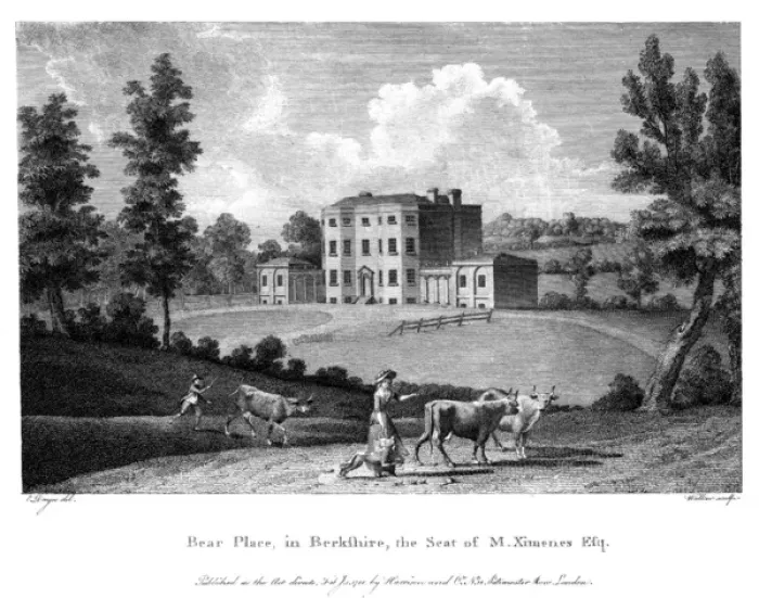 Framed Print : Bear Place / Berks / 1788 Framed Print : Bear Place / Berks / 1788