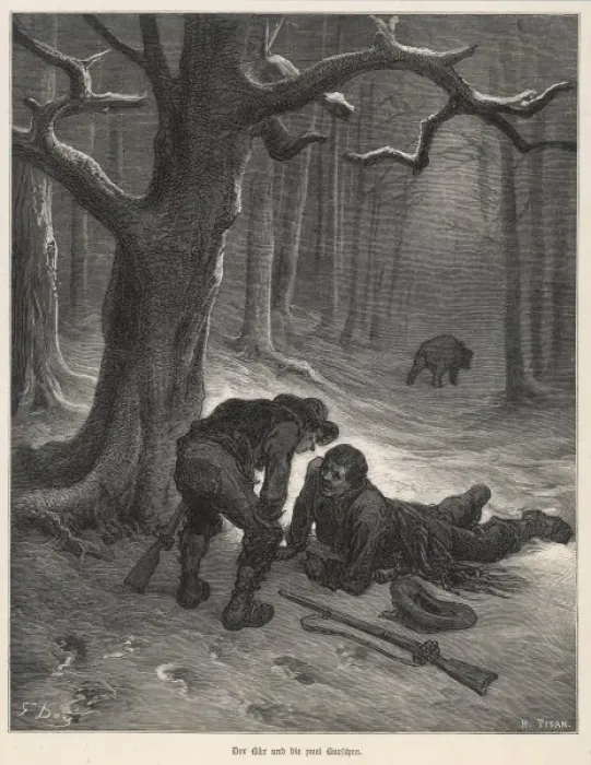 Framed Print : Bear and the Travellers Framed Print : Bear and the Travellers