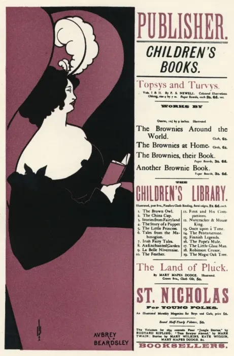 Framed Print : Beardsley Woman Reading Framed Print : Beardsley Woman Reading