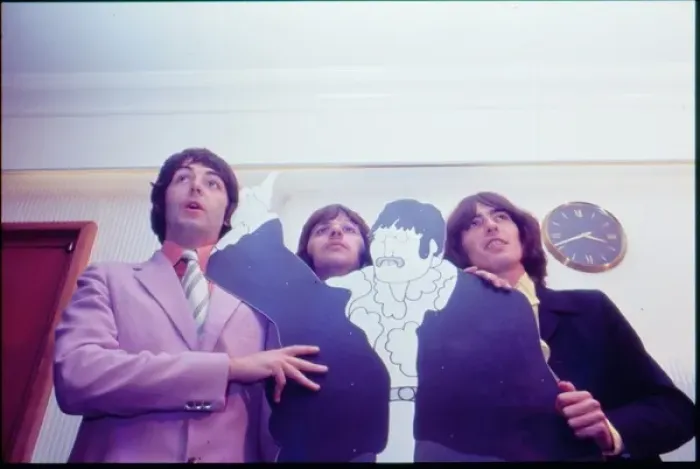 Framed Print : The Beatles at PR launch of Yellow Submarine Framed Print : The Beatles at PR launch of Yellow Submarine