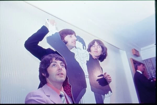 The Beatles at PR launch of Yellow Submarine