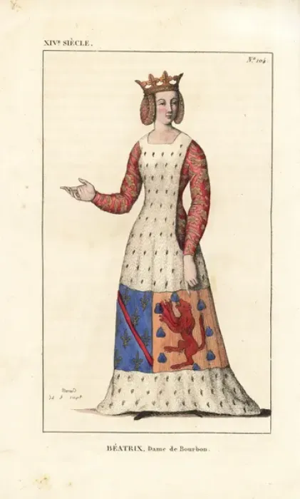 Framed Print : Beatrice of Burgundy, Lady of Bourbon, 1257-1310 Framed Print : Beatrice of Burgundy, Lady of Bourbon, 1257-1310