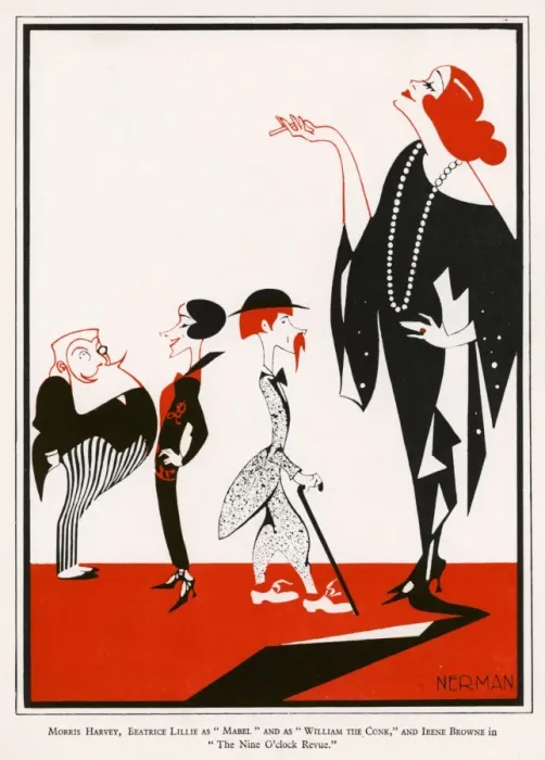 Framed Print : Beatrice Lillie / Nerman Framed Print : Beatrice Lillie / Nerman
