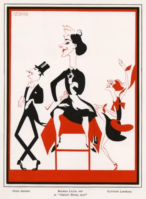Framed Print : Beatrice Lillie / Nerman Framed Print : Beatrice Lillie / Nerman