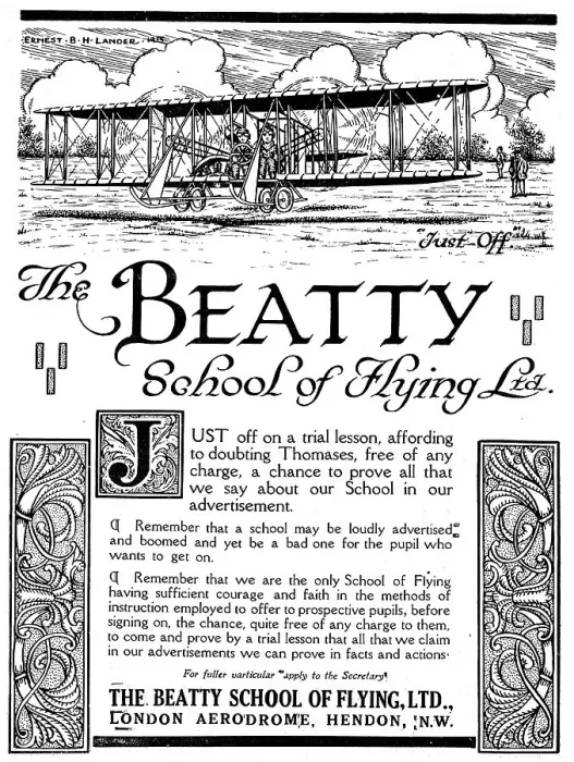 Framed Print : The Beatty School Of Flying Framed Print : The Beatty School Of Flying