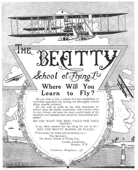 Framed Print : The Beatty School Of Flying Framed Print : The Beatty School Of Flying
