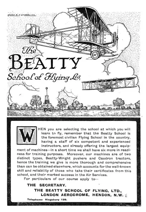 Framed Print : The Beatty School Of Flying Framed Print : The Beatty School Of Flying