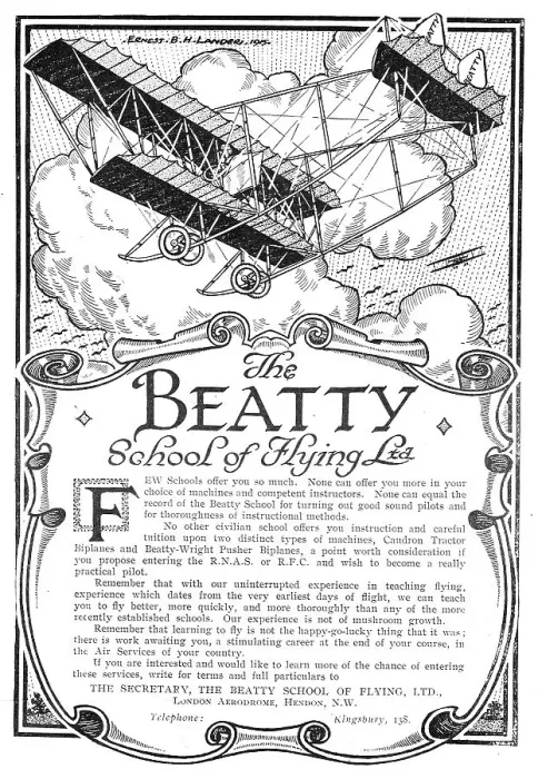 Framed Print : The Beatty School Of Flying Framed Print : The Beatty School Of Flying