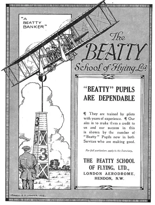 Framed Print : The Beatty School Of Flying Hendon Framed Print : The Beatty School Of Flying Hendon