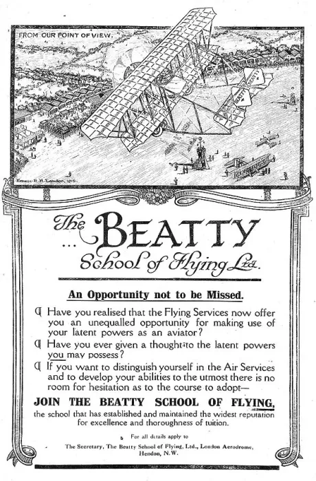 Framed Print : The Beatty School Of Flying - An Opportunity Framed Print : The Beatty School Of Flying - An Opportunity
