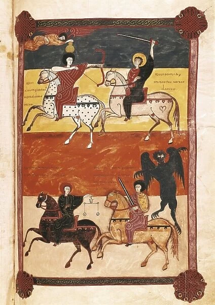 Beatus of Li颡na. 1047. The Four Horsemen of