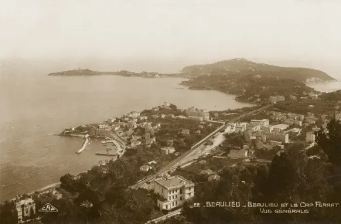 Framed Print : Beaulieu and Cap Ferrat, South of France Framed Print : Beaulieu and Cap Ferrat, South of France