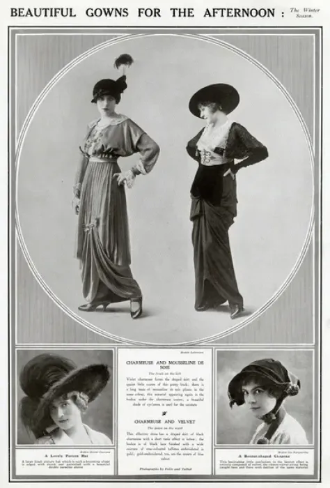 Framed Print : Beautiful gowns for the afternoon 1913 Framed Print : Beautiful gowns for the afternoon 1913