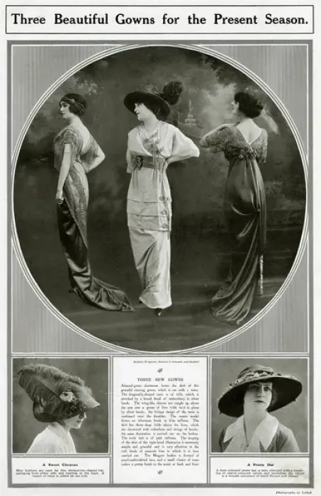 Framed Print : Beautiful gowns for the spring season 1913 Framed Print : Beautiful gowns for the spring season 1913