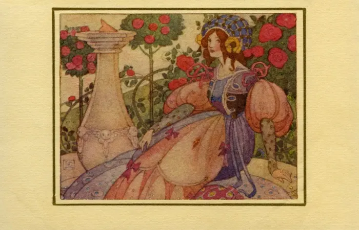 Framed Print : Beautiful medaeval lady Framed Print : Beautiful medaeval lady