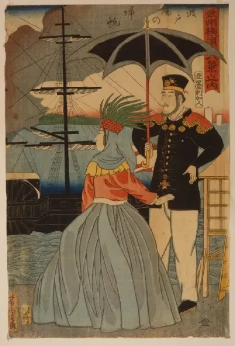 Framed Print : Eight beautiful places in Yokohama - ships returning to pier Framed Print : Eight beautiful places in Yokohama - ships returning to pier
