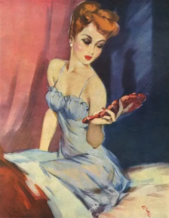 Framed Print : Beauty on Parade, American Weekly pin up by David Wright Framed Print : Beauty on Parade, American Weekly pin up by David Wright
