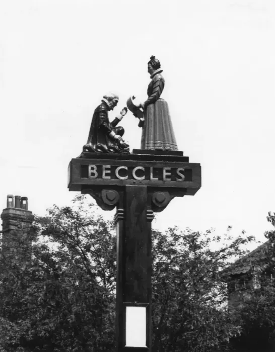 Framed Print : Beccles Sign Framed Print : Beccles Sign