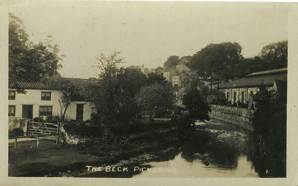 The Beck, Pickering, RyedaleA, Yorkshire, England. Date: 1920