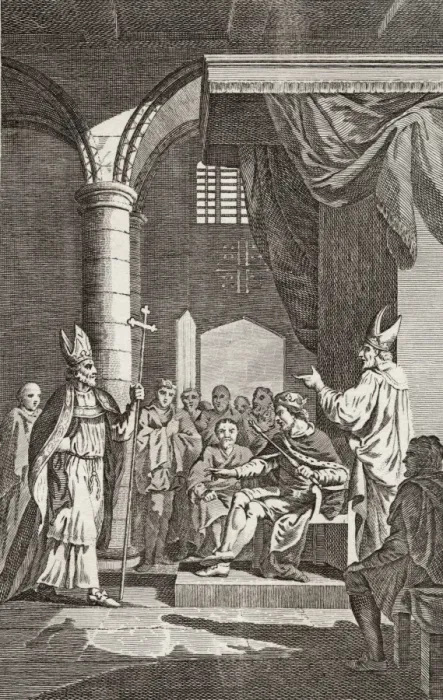 Framed Print : Becket Argues with Henry Framed Print : Becket Argues with Henry