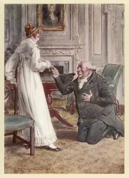 Framed Print : Becky Refuses a Proposal Framed Print : Becky Refuses a Proposal
