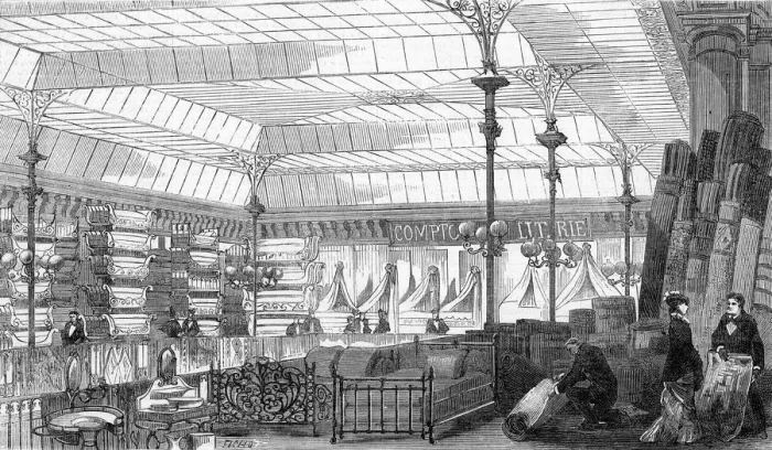 Framed Print : BED LINEN ROOM 1880 Framed Print : BED LINEN ROOM 1880