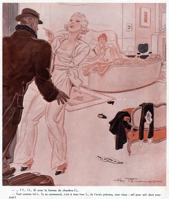 Framed Print : In Bed with Maid Framed Print : In Bed with Maid