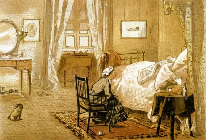 Framed Print : Bed Ridden Patient Framed Print : Bed Ridden Patient