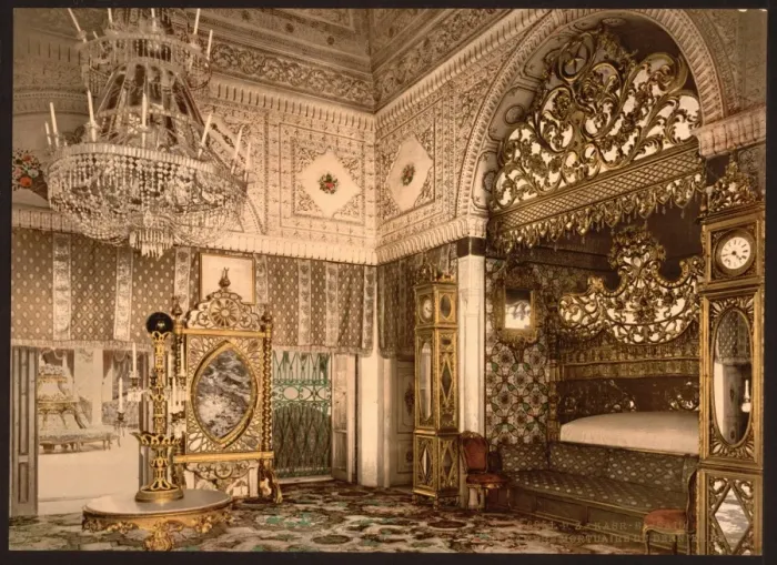 Framed Print : Bedchamber of the late Bey of Tunis, Kasr-el-Said, Tunisia Framed Print : Bedchamber of the late Bey of Tunis, Kasr-el-Said, Tunisia