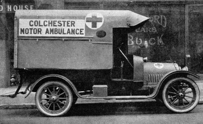 Framed Print : A Bedford-Buick ambulance Framed Print : A Bedford-Buick ambulance