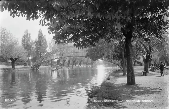 Framed Print : Bedford Suspension Bridge Framed Print : Bedford Suspension Bridge