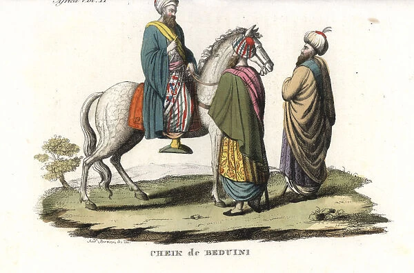 Bedouin arab sheiks of Egypt, 1820s