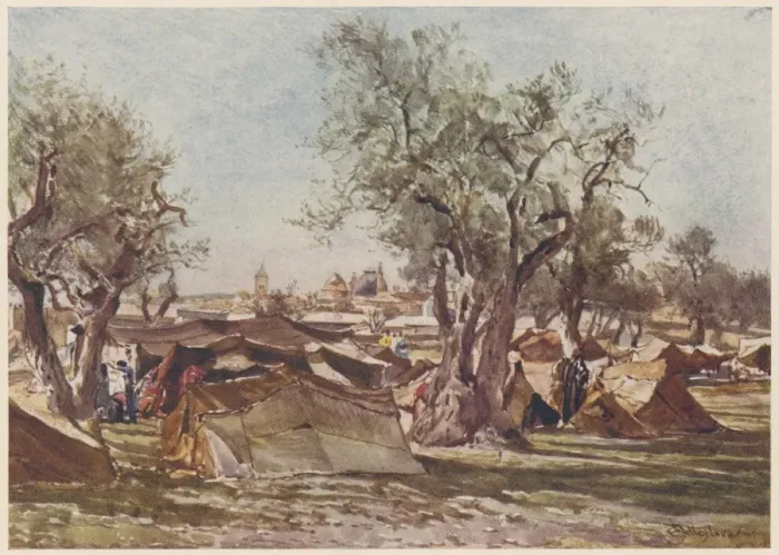 Framed Print : Bedouin Encampment Framed Print : Bedouin Encampment