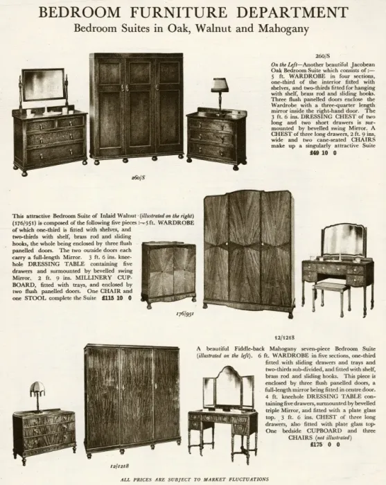 Framed Print : Bedroom suites 1929 Framed Print : Bedroom suites 1929