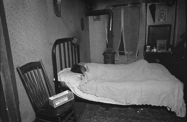 Bedroom in Van Horn Street house, Hamilton Co. Ohio