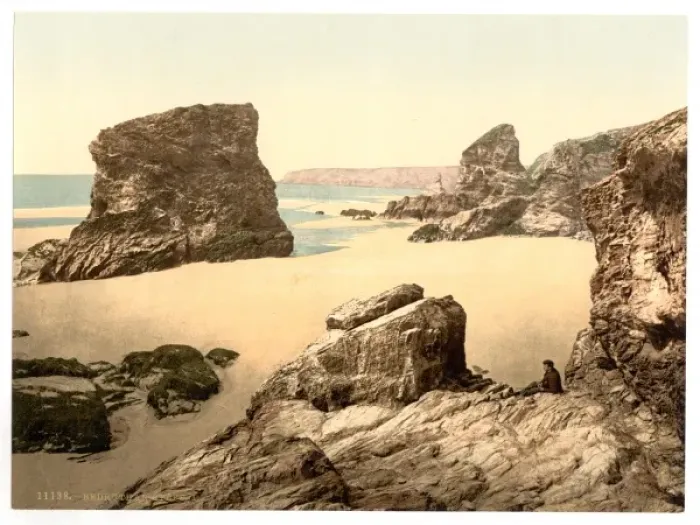 Framed Print : Bedruthan Steps, I, Cornwall, England Framed Print : Bedruthan Steps, I, Cornwall, England