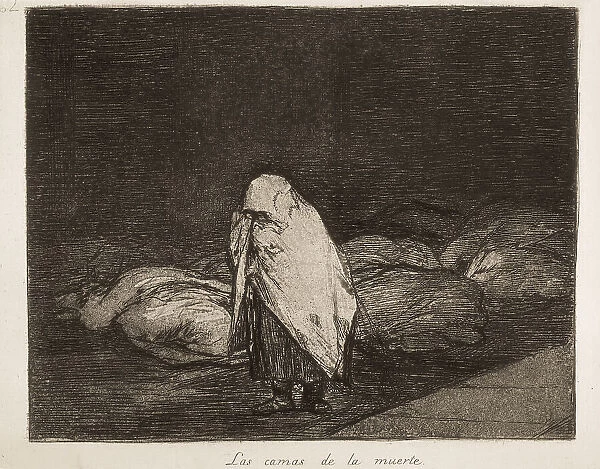 The beds of death. Plate 62 of The Disasters of War
