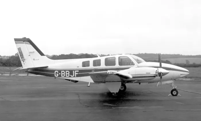 Framed Print : Beech 58 Baron G-BBJF Framed Print : Beech 58 Baron G-BBJF