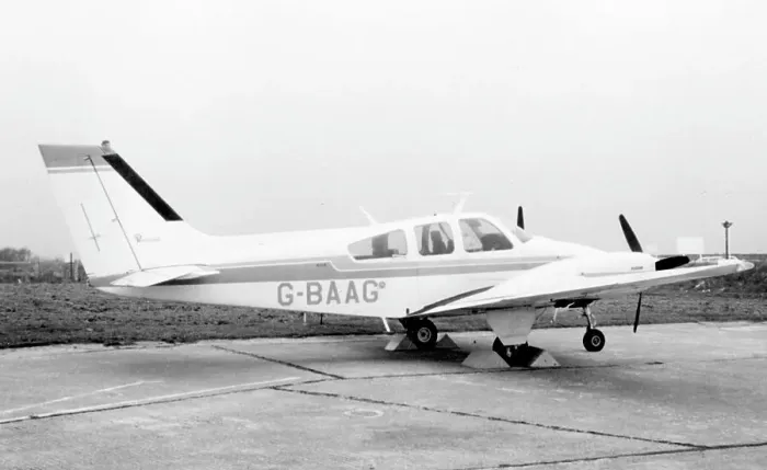 Framed Print : Beech Baron G-BAAG Framed Print : Beech Baron G-BAAG