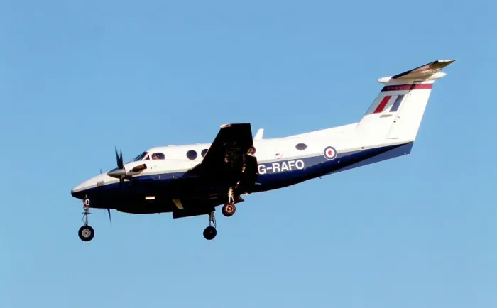 Framed Print : Beech King Air B200 G-RAFO Framed Print : Beech King Air B200 G-RAFO