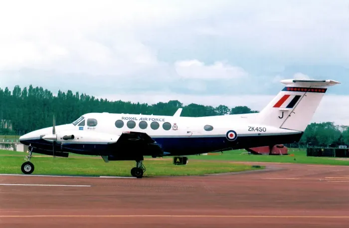 Framed Print : Beech King Air B200 ZK450 - J