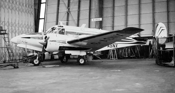 Framed Print : Beech Model H18 G-ASNX Framed Print : Beech Model H18 G-ASNX