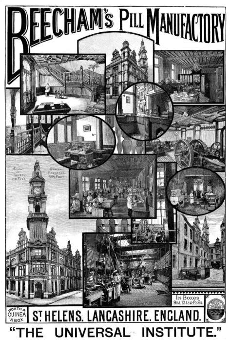 Framed Print : Beechams Pill Manufactory Framed Print : Beechams Pill Manufactory